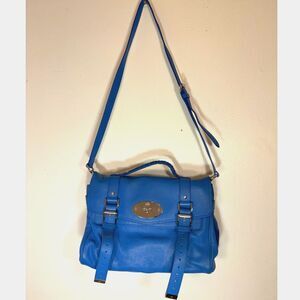 Mulberry Polished Buffalo Alexa Bluebell Blue